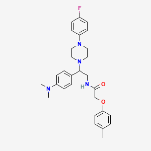 molecular formula C29H35FN4O2 B2369663 N-(2-(4-(dimethylamino)phenyl)-2-(4-(4-fluorophenyl)piperazin-1-yl)ethyl)-2-(p-tolyloxy)acetamide CAS No. 946287-05-4