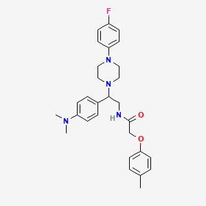 N-(2-(4-(dimethylamino)phenyl)-2-(4-(4-fluorophenyl)piperazin-1-yl)ethyl)-2-(p-tolyloxy)acetamide