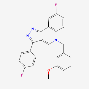 8-fluoro-3-(4-fluorophenyl)-5-(3-methoxybenzyl)-5H-pyrazolo[4,3-c]quinoline