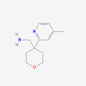 molecular formula C12H18N2O B2369678 [4-(4-Methylpyridin-2-yl)oxan-4-yl]methanamine CAS No. 1439899-46-3