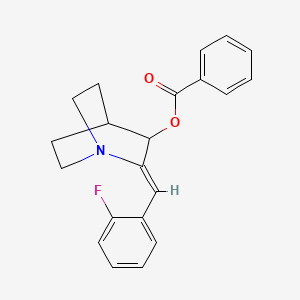 2-[(Z)-(2-fluorophenyl)methylidene]-1-azabicyclo[2.2.2]oct-3-yl benzenecarboxylate