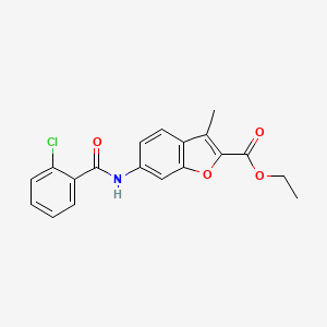 Ethyl 6-(2-chlorobenzamido)-3-methylbenzofuran-2-carboxylate