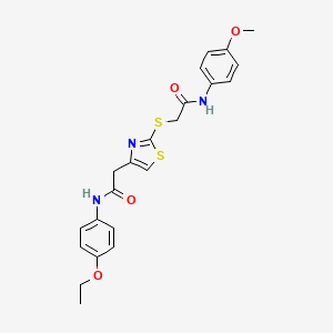 N-(4-ethoxyphenyl)-2-(2-((2-((4-methoxyphenyl)amino)-2-oxoethyl)thio)thiazol-4-yl)acetamide