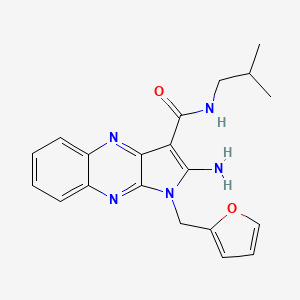 2-amino-1-(furan-2-ylmethyl)-N-(2-methylpropyl)pyrrolo[3,2-b]quinoxaline-3-carboxamide