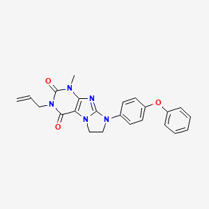 4-Methyl-6-(4-phenoxyphenyl)-2-prop-2-enyl-7,8-dihydropurino[7,8-a]imidazole-1,3-dione