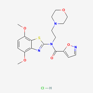 N-(4,7-dimethoxybenzo[d]thiazol-2-yl)-N-(2-morpholinoethyl)isoxazole-5-carboxamide hydrochloride