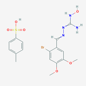 molecular formula C17H21BrN4O6S B236978 Aminoguanidine deriv. CAS No. 139613-40-4