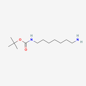 molecular formula C12H26N2O2 B2369791 Tert-butyl N-(7-aminoheptyl)carbamate CAS No. 62146-57-0; 99733-18-3