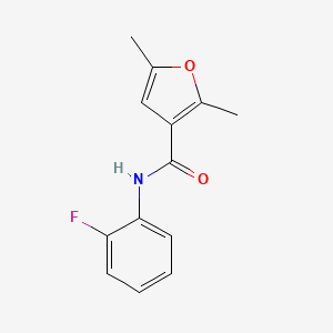 molecular formula C13H12FNO2 B2369803 N-(2-fluorophenyl)-2,5-dimethylfuran-3-carboxamide CAS No. 923114-16-3