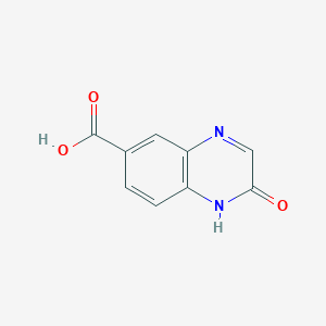 molecular formula C9H6N2O3 B2369879 2-Oxo-1,2-dihydroquinoxaline-6-carboxylic acid CAS No. 126632-52-8