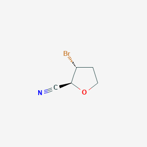 molecular formula C5H6BrNO B2369913 (2S,3R)-3-Bromooxolane-2-carbonitrile CAS No. 2243514-99-8