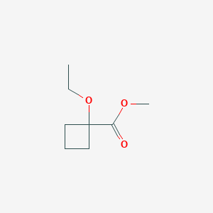 molecular formula C8H14O3 B2369915 Methyl 1-ethoxycyclobutane-1-carboxylate CAS No. 2031269-38-0