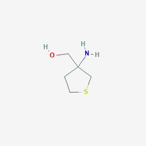 molecular formula C5H12ClNOS B2369930 (3-Aminothiolan-3-yl)methanol CAS No. 1183307-58-5