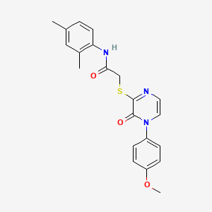 N-(2,4-dimethylphenyl)-2-[4-(4-methoxyphenyl)-3-oxopyrazin-2-yl]sulfanylacetamide