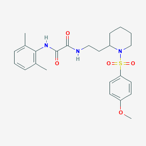 N1-(2,6-dimethylphenyl)-N2-(2-(1-((4-methoxyphenyl)sulfonyl)piperidin-2-yl)ethyl)oxalamide