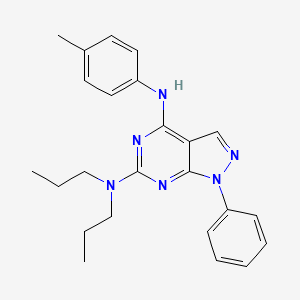 N~4~-(4-methylphenyl)-1-phenyl-N~6~,N~6~-dipropyl-1H-pyrazolo[3,4-d]pyrimidine-4,6-diamine