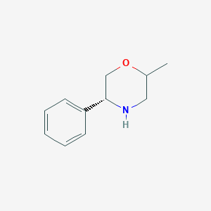 molecular formula C11H15NO B2369968 (5R)-2-Methyl-5-phenylmorpholine CAS No. 1957130-62-9