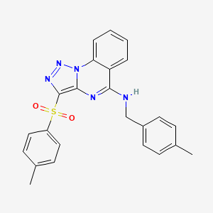 N-(4-methylbenzyl)-3-[(4-methylphenyl)sulfonyl][1,2,3]triazolo[1,5-a]quinazolin-5-amine