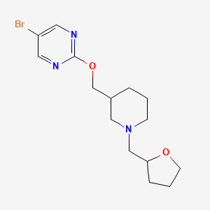 5-Bromo-2-[[1-(oxolan-2-ylmethyl)piperidin-3-yl]methoxy]pyrimidine