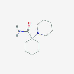 Cyclohexanecarboxamide, 1-(1-piperidinyl)-
