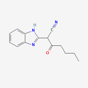 2-(1H-benzimidazol-2-yl)-3-oxoheptanenitrile