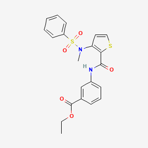 1-({5-[5-(4-Methoxyphenyl)-1,2,4-oxadiazol-3-yl]-2-thienyl}carbonyl)-4-methylpiperidine