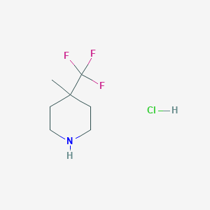 4-Methyl-4-(trifluoromethyl)piperidine;hydrochloride
