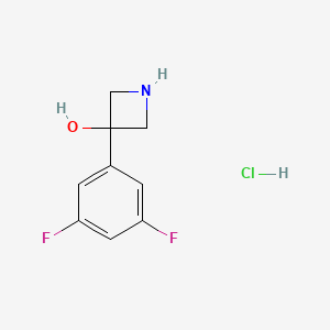 3-(3,5-Difluorophenyl)azetidin-3-ol;hydrochloride