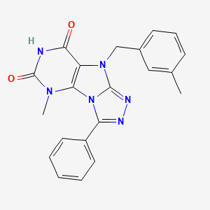 5-methyl-9-(3-methylbenzyl)-3-phenyl-5H-[1,2,4]triazolo[4,3-e]purine-6,8(7H,9H)-dione