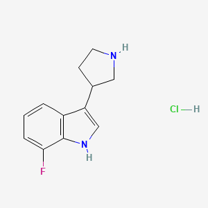 7-Fluoro-3-(pyrrolidin-3-YL)-1H-indole hydrochloride