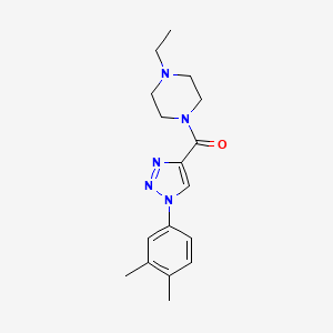 (1-(3,4-dimethylphenyl)-1H-1,2,3-triazol-4-yl)(4-ethylpiperazin-1-yl)methanone