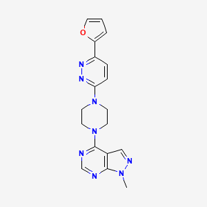 4-[4-[6-(Furan-2-yl)pyridazin-3-yl]piperazin-1-yl]-1-methylpyrazolo[3,4-d]pyrimidine