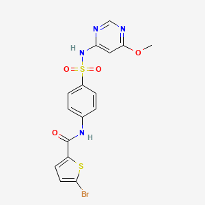 5-bromo-N-(4-(N-(6-methoxypyrimidin-4-yl)sulfamoyl)phenyl)thiophene-2-carboxamide