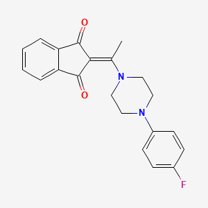 2-((4-(4-Fluorophenyl)piperazinyl)ethylidene)indane-1,3-dione