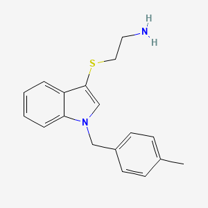 2-((1-(4-methylbenzyl)-1H-indol-3-yl)thio)ethanamine