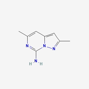 molecular formula C8H10N4 B2370039 2,5-Dimethylpyrazolo[1,5-c]pyrimidin-7-amine CAS No. 37658-17-6