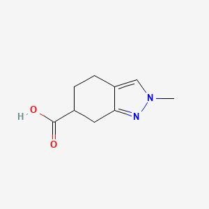 molecular formula C9H12N2O2 B2370041 2-Methyl-4,5,6,7-tetrahydroindazole-6-carboxylic acid CAS No. 1546150-51-9