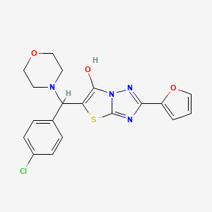 5-((4-Chlorophenyl)(morpholino)methyl)-2-(furan-2-yl)thiazolo[3,2-b][1,2,4]triazol-6-ol