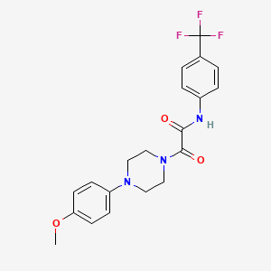 molecular formula C20H20F3N3O3 B2370049 2-[4-(4-methoxyphenyl)piperazin-1-yl]-2-oxo-N-[4-(trifluoromethyl)phenyl]acetamide CAS No. 920231-53-4