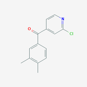 molecular formula C14H12ClNO B2370055 (2-Chloropyridin-4-yl)(3,4-dimethylphenyl)methanone CAS No. 868390-69-6