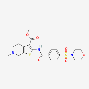 Methyl 6-methyl-2-(4-(morpholinosulfonyl)benzamido)-4,5,6,7-tetrahydrothieno[2,3-c]pyridine-3-carboxylate