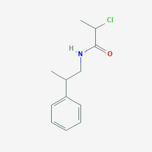 molecular formula C12H16ClNO B2370064 2-chloro-N-(2-phenylpropyl)propanamide CAS No. 793679-04-6