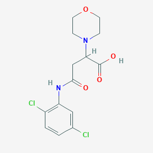 B2370083 4-((2,5-Dichlorophenyl)amino)-2-morpholino-4-oxobutanoic acid CAS No. 540764-03-2