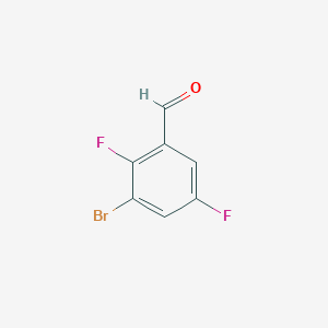 molecular formula C7H3BrF2O B2370111 3-溴-2,5-二氟苯甲醛 CAS No. 112279-64-8