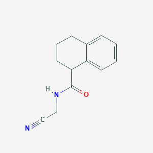 molecular formula C13H14N2O B2370122 N-(cyanomethyl)-1,2,3,4-tetrahydronaphthalene-1-carboxamide CAS No. 1240968-49-3