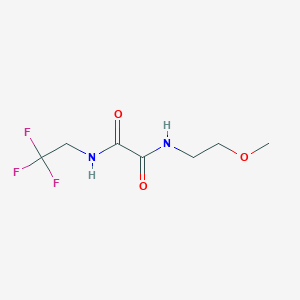 molecular formula C7H11F3N2O3 B2370133 N1-(2-methoxyethyl)-N2-(2,2,2-trifluoroethyl)oxalamide CAS No. 1211221-67-8