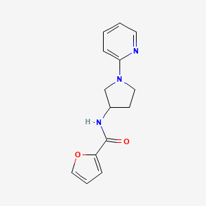 molecular formula C14H15N3O2 B2370135 N-(1-(pyridin-2-yl)pyrrolidin-3-yl)furan-2-carboxamide CAS No. 1795193-35-9