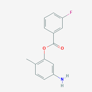 molecular formula C14H12FNO2 B2370170 (5-Amino-2-methylphenyl) 3-fluorobenzoate CAS No. 2551119-59-4