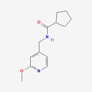 molecular formula C13H18N2O2 B2370181 N-[(2-methoxypyridin-4-yl)methyl]cyclopentanecarboxamide CAS No. 1061668-04-9