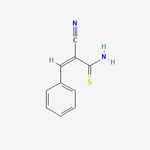 molecular formula C10H8N2S B2370283 (2Z)-2-cyano-3-phenylprop-2-enethioamide CAS No. 40219-06-5